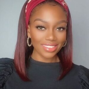 Bandana Wig Ruby Red